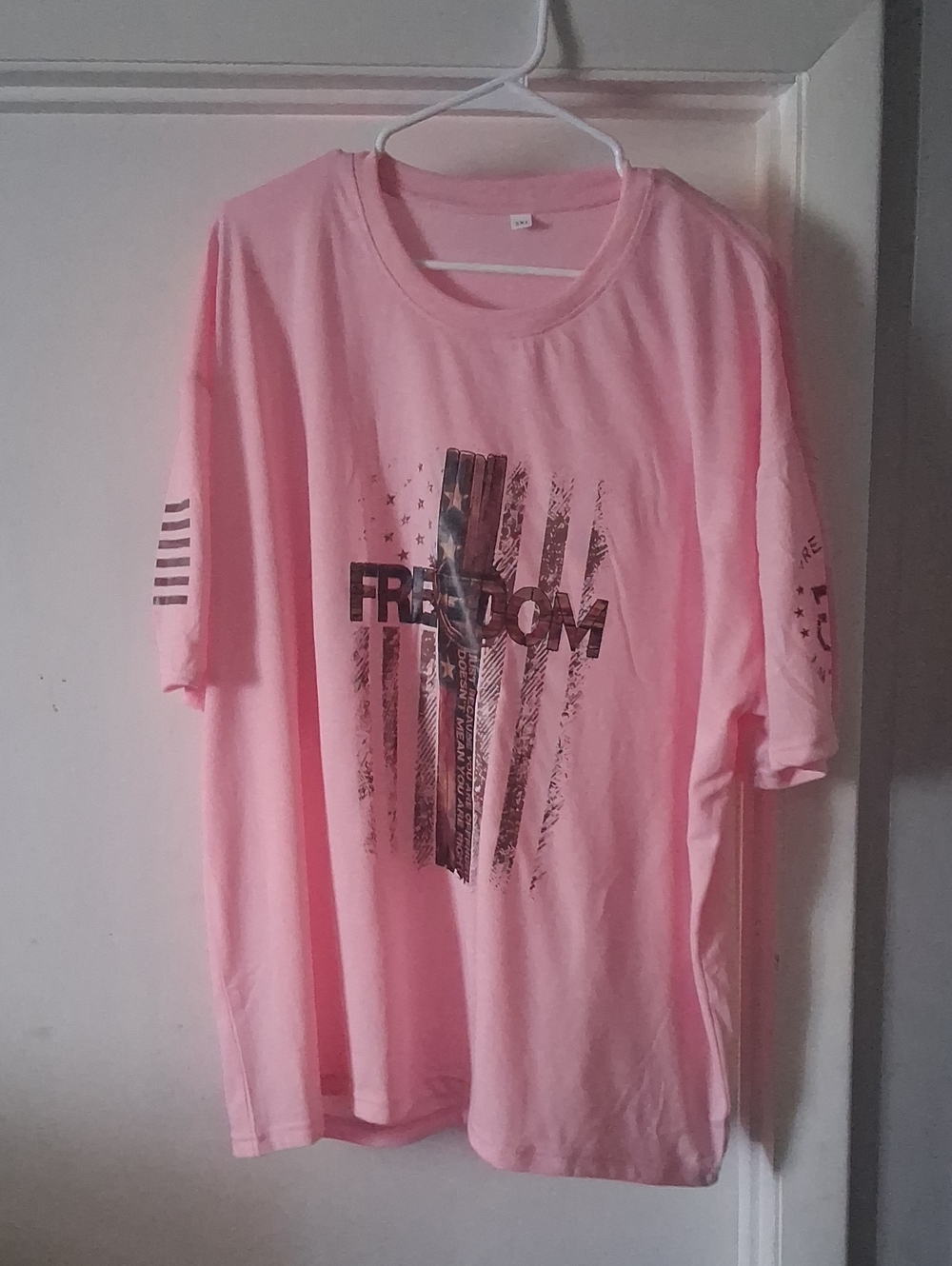 Pink "Freedom" Graphic Tee